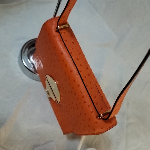NWOT Michael Kors Ostrich Leather Shoulder bag - Picture 6 of 10